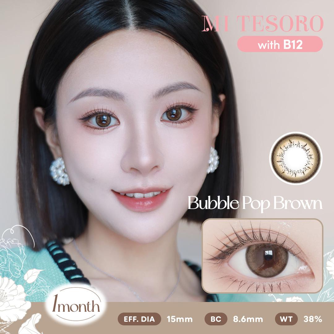 Bubble Pop Brown-Mi Tesoro Monthly Color Con 2pcs