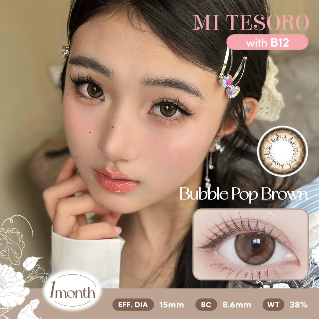 Bubble Pop Brown-Mi Tesoro Monthly Color Con 2pcs