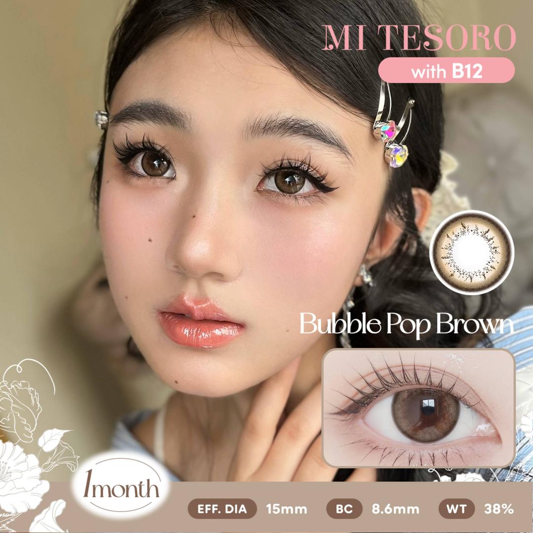 Bubble Pop Brown-Mi Tesoro Monthly Color Con 2pcs