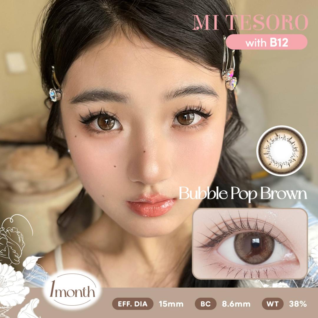 Bubble Pop Brown-Mi Tesoro Monthly Color Con 2pcs