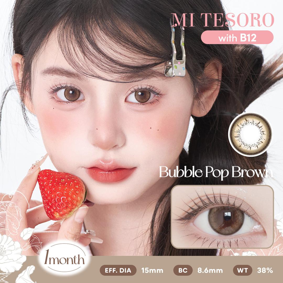 Bubble Pop Brown-Mi Tesoro Monthly Color Con 2pcs