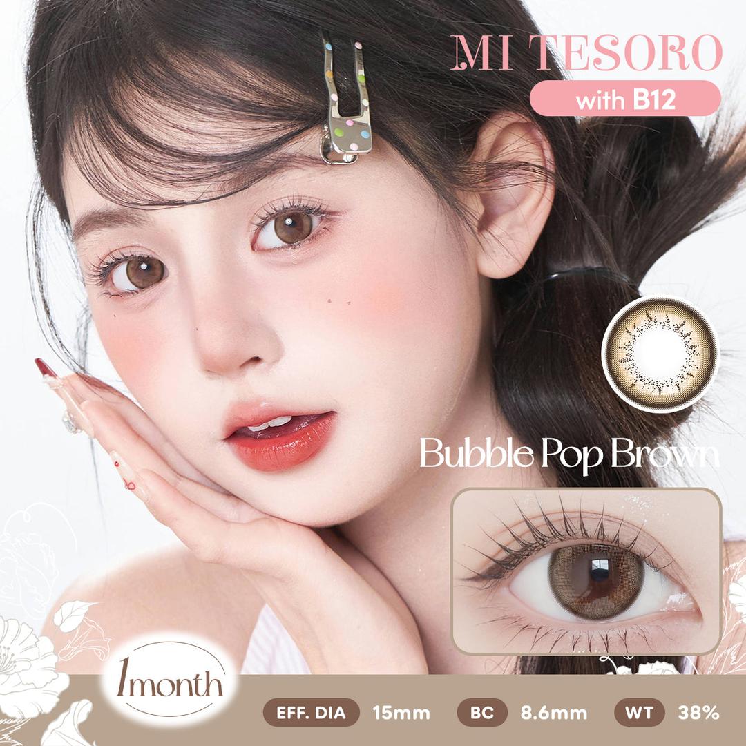 Bubble Pop Brown-Mi Tesoro Monthly Color Con 2pcs