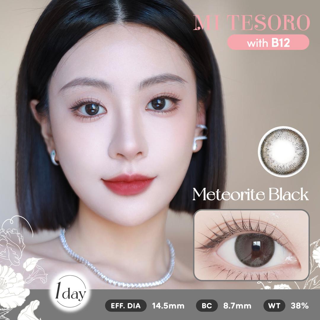 (Trial Pack)Meteorite Black-Mi Tesoro 1 Day Color Con 2pcs