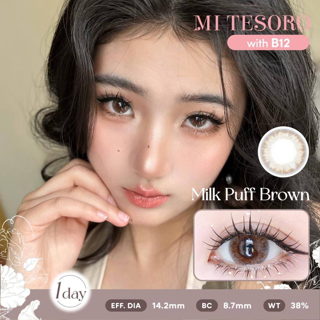 Milk Puff Brown-Mi Tesoro 1 Day Color Con 10pcs