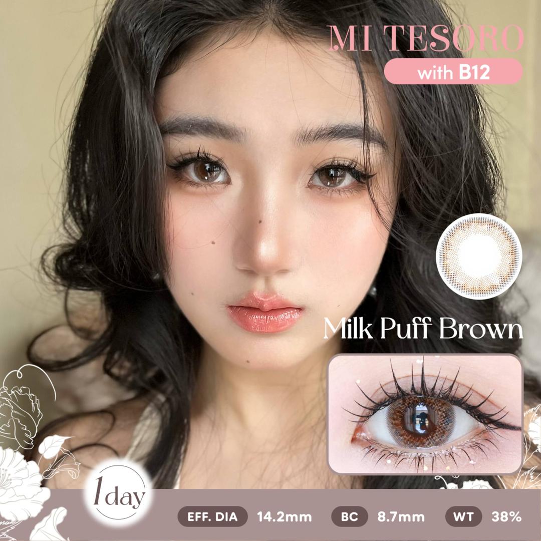 Milk Puff Brown-Mi Tesoro 1 Day Color Con 10pcs