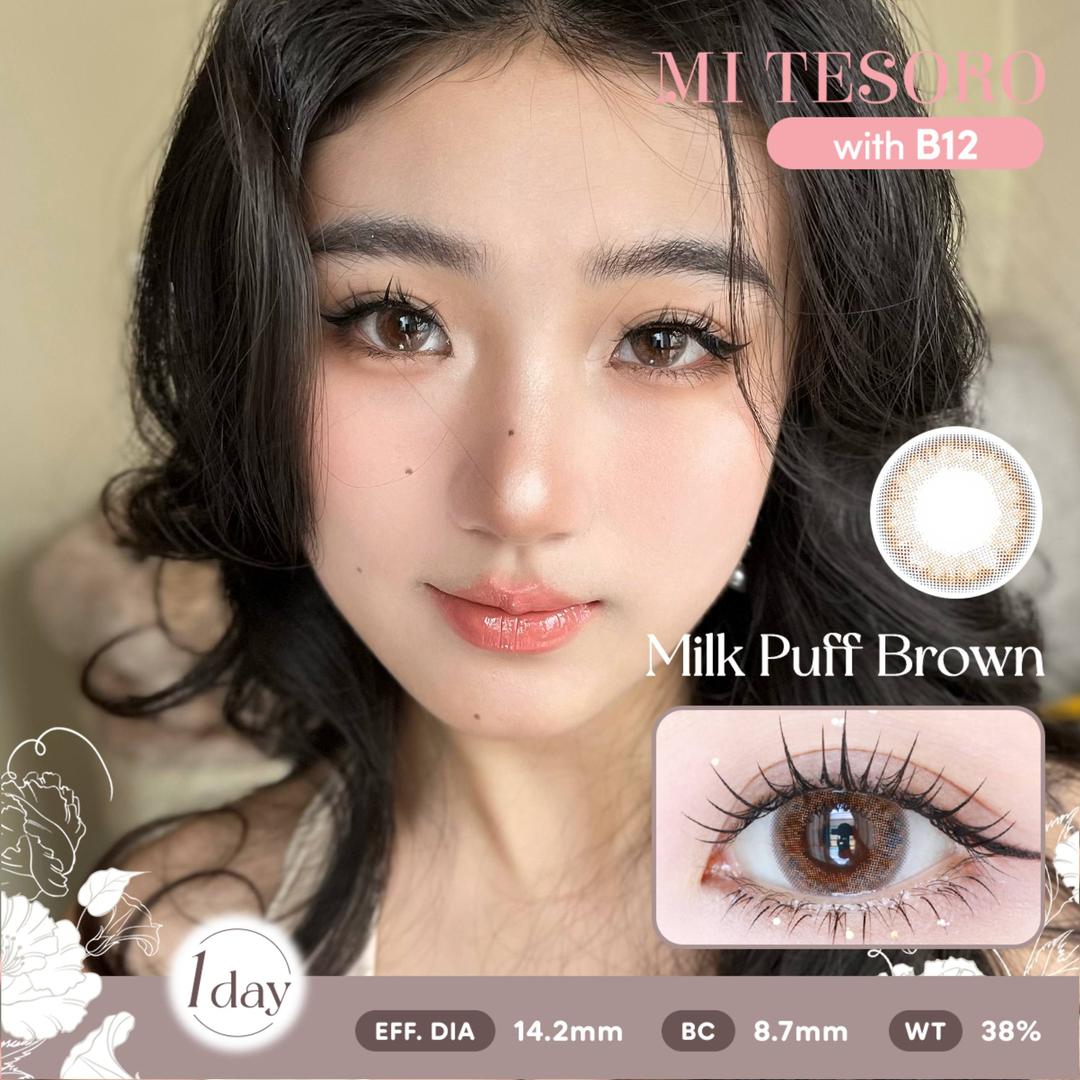 Milk Puff Brown-Mi Tesoro 1 Day Color Con 10pcs