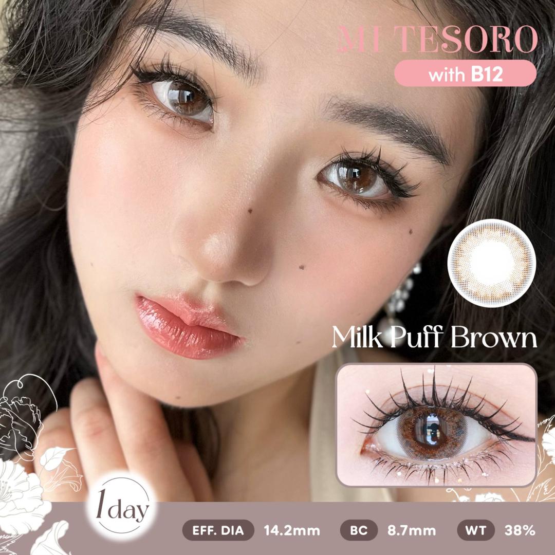 Milk Puff Brown-Mi Tesoro 1 Day Color Con 10pcs