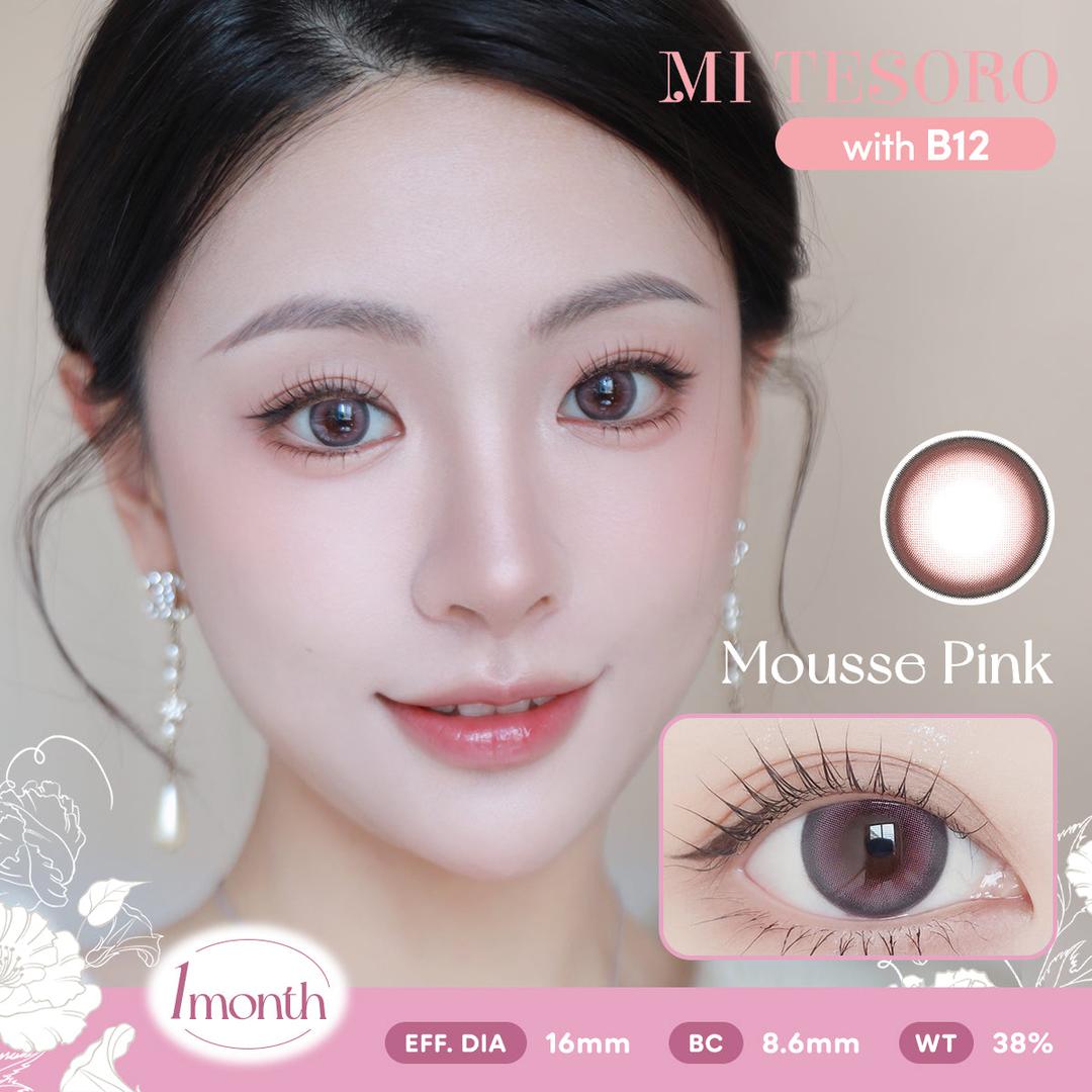 Mousse Pink-Mi Tesoro Monthly Color Con 2pcs