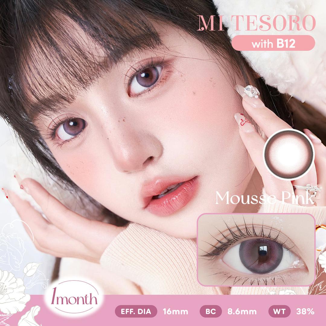 Mousse Pink-Mi Tesoro Monthly Color Con 2pcs