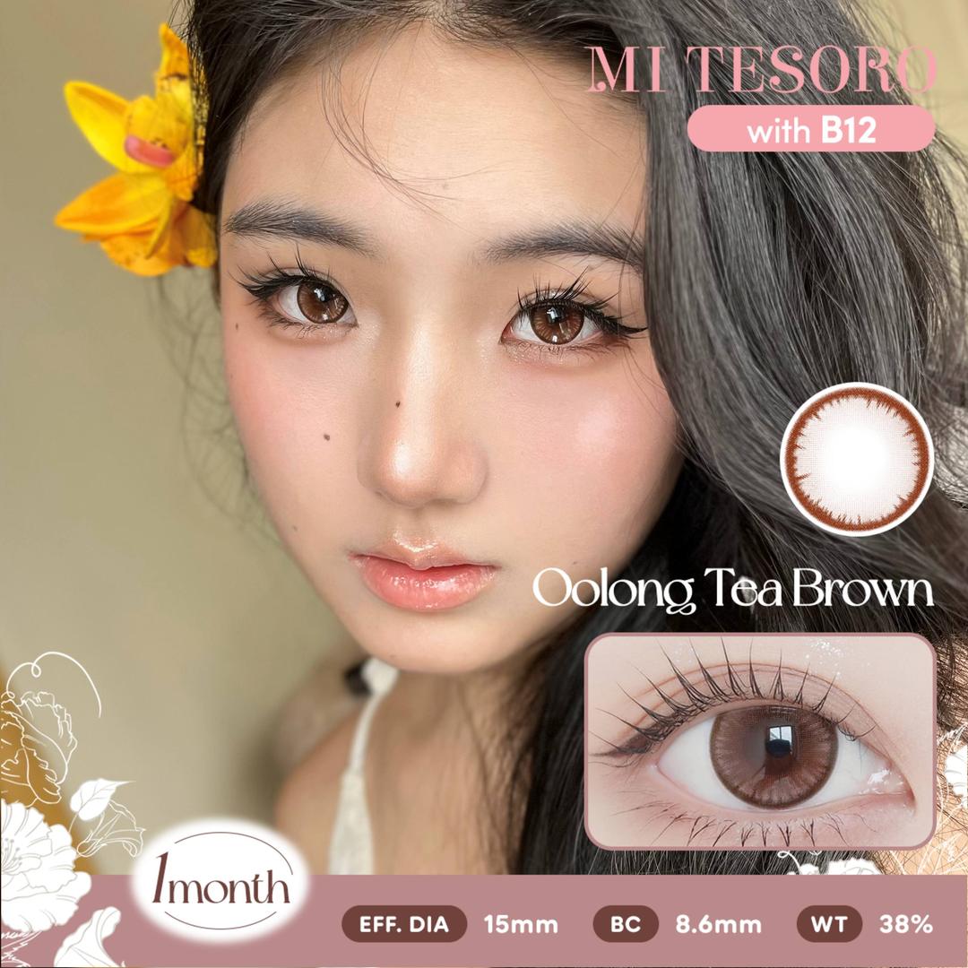 Oolong Tea Brown-Mi Tesoro Monthly Color Con 2pcs