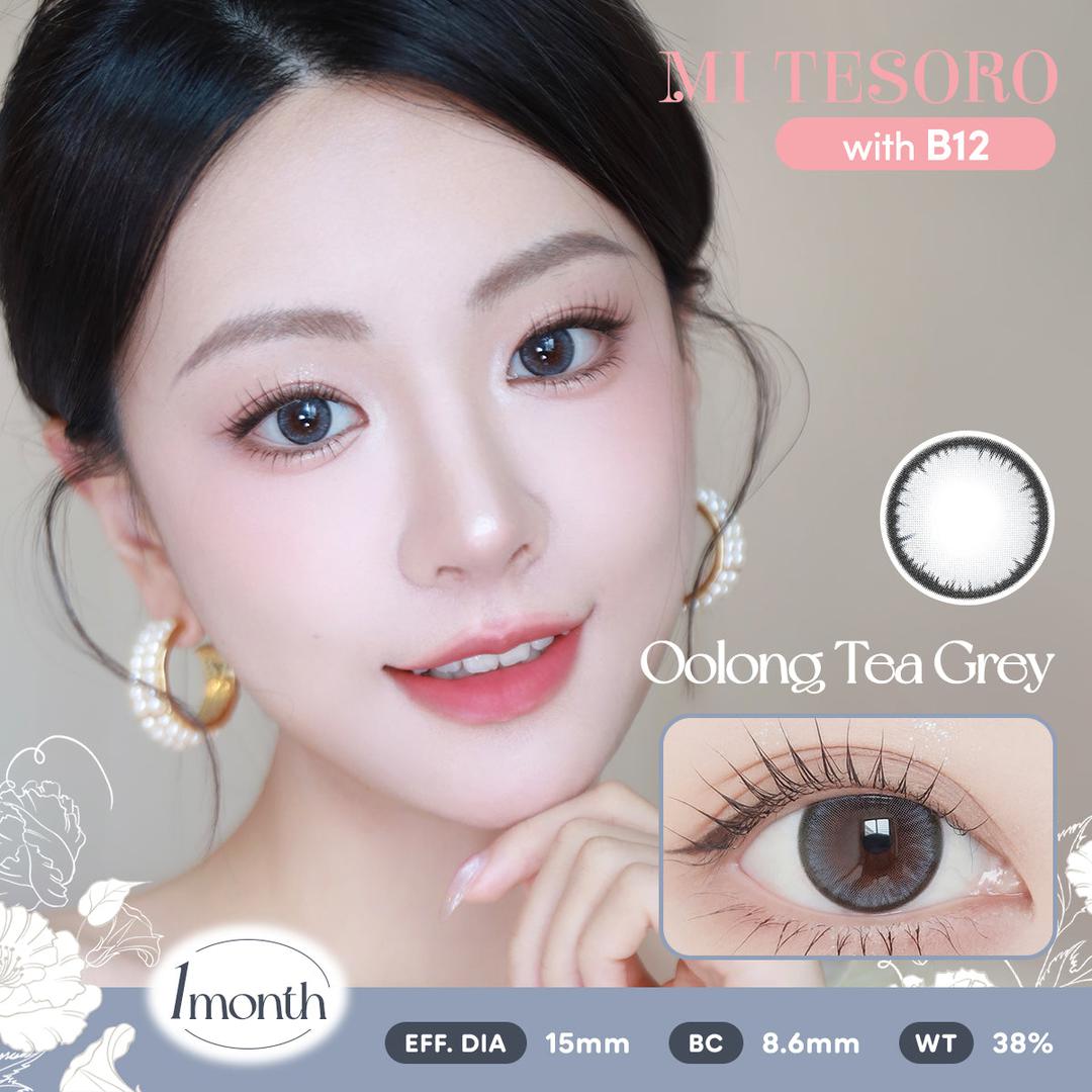 Oolong Tea Grey-Mi Tesoro Monthly Color Con 2pcs