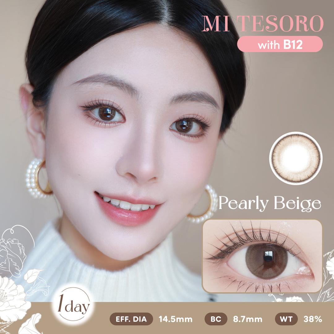 Pearly Beige-Mi Tesoro 1 Day Color Con 10pcs