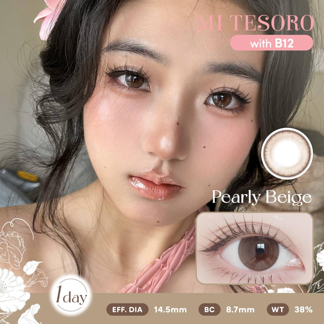 Pearly Beige-Mi Tesoro 1 Day Color Con 10pcs