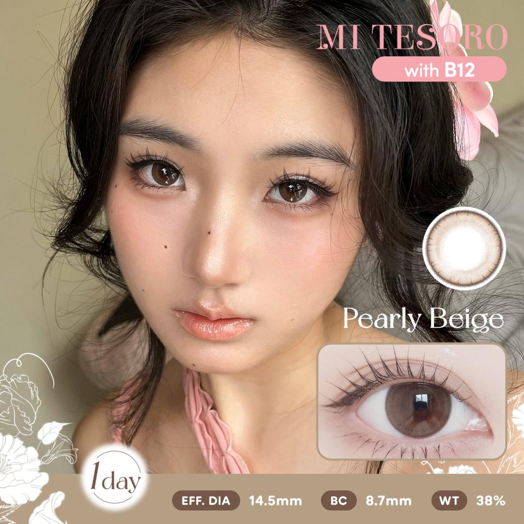 Pearly Beige-Mi Tesoro 1 Day Color Con 10pcs