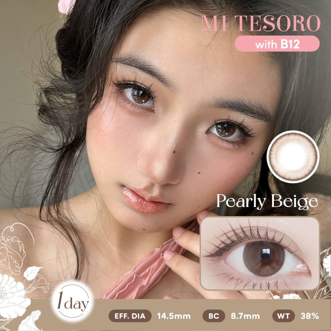 Pearly Beige-Mi Tesoro 1 Day Color Con 10pcs