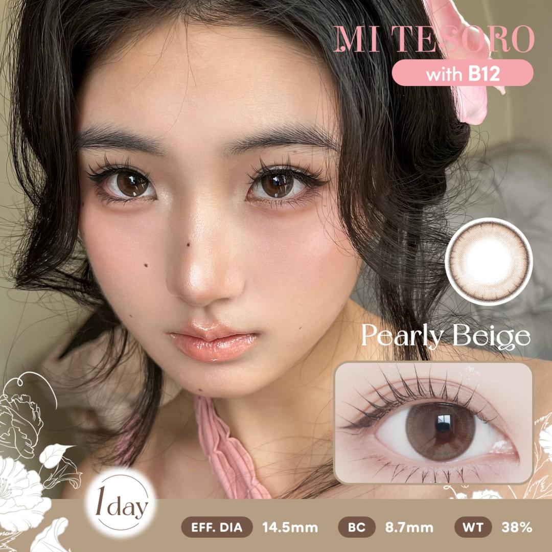 Pearly Beige-Mi Tesoro 1 Day Color Con 10pcs