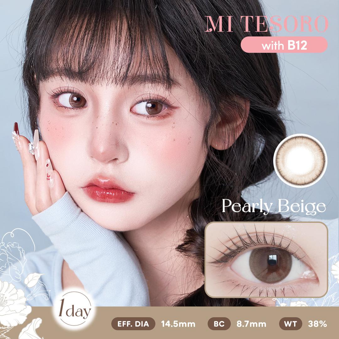 Pearly Beige-Mi Tesoro 1 Day Color Con 10pcs