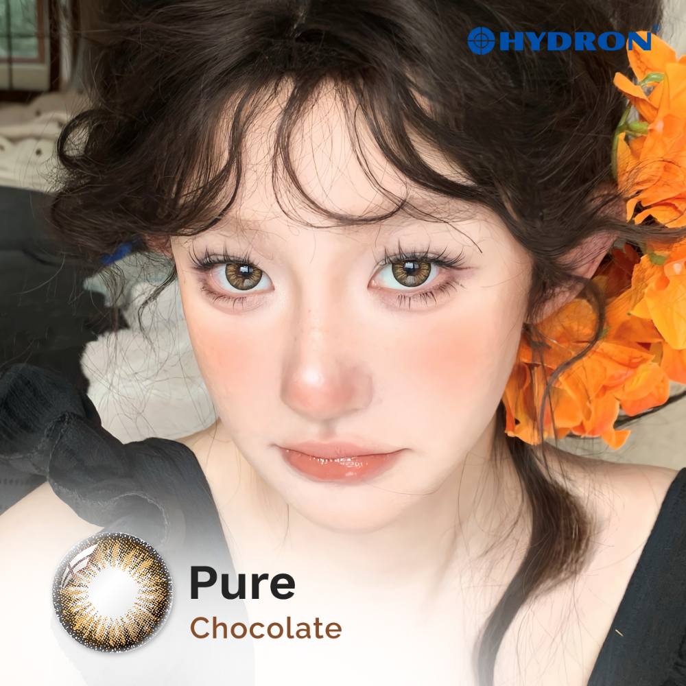 Pure Chocolate-Pure Plus Silicone Hydrogel 1 Day Color Contact Lens 10pcs