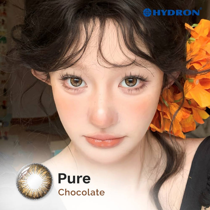 Pure Chocolate-Pure Plus Silicone Hydrogel 1 Day Color Contact Lens 10pcs