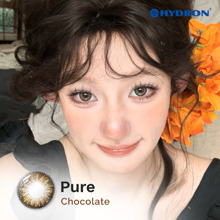 Pure Chocolate-Pure Plus Silicone Hydrogel 1 Day Color Contact Lens 10pcs