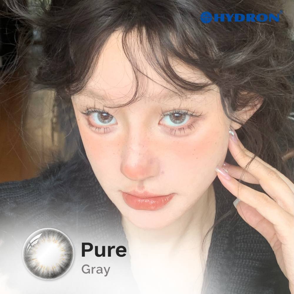 Pure Grey-Pure Plus Silicone Hydrogel 1 Day Color Contact Lens 10pcs