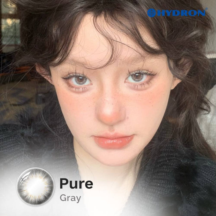 Pure Grey-Pure Plus Silicone Hydrogel 1 Day Color Contact Lens 10pcs