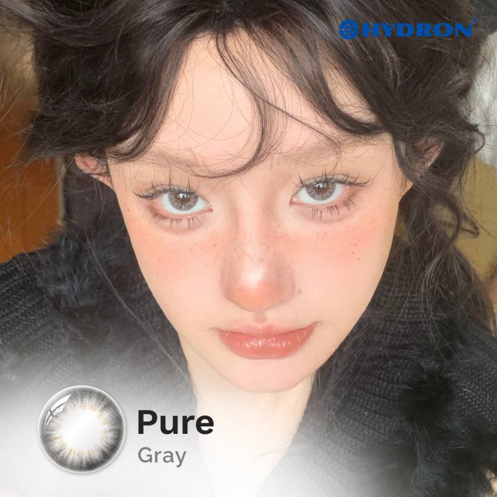 Pure Grey-Pure Plus Silicone Hydrogel 1 Day Color Contact Lens 10pcs