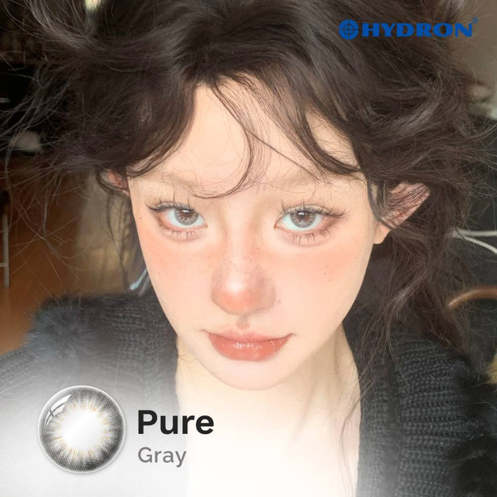 Pure Grey-Pure Plus Silicone Hydrogel 1 Day Color Contact Lens 10pcs