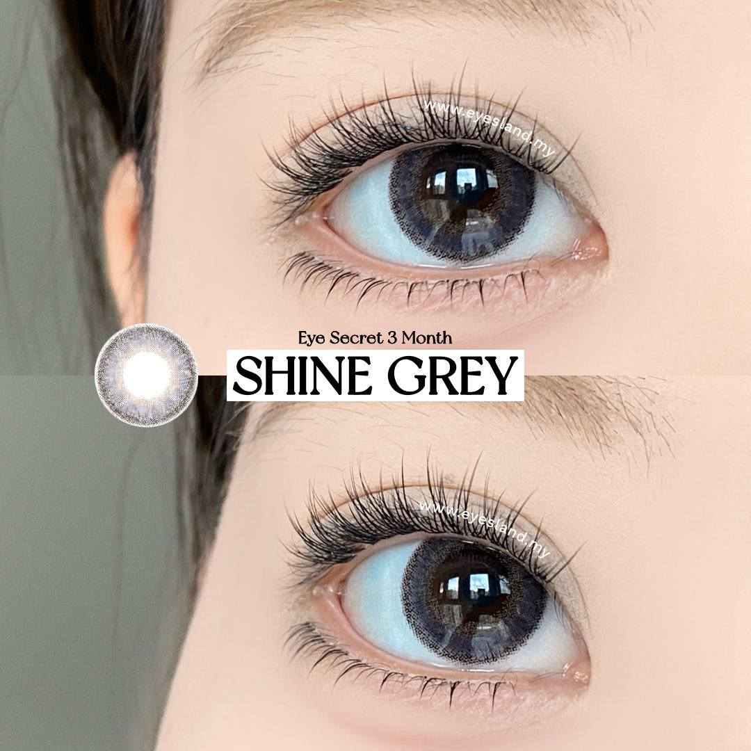 Shine Grey-Eye Secret 38% 3 Month Color Lens 2pcs