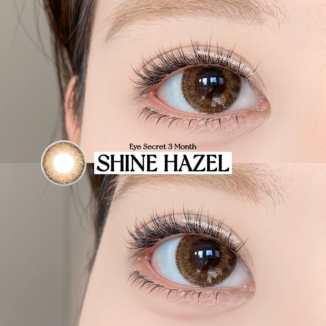 Shine Hazel-Eye Secret 38% 3 Month Color Lens 2pcs