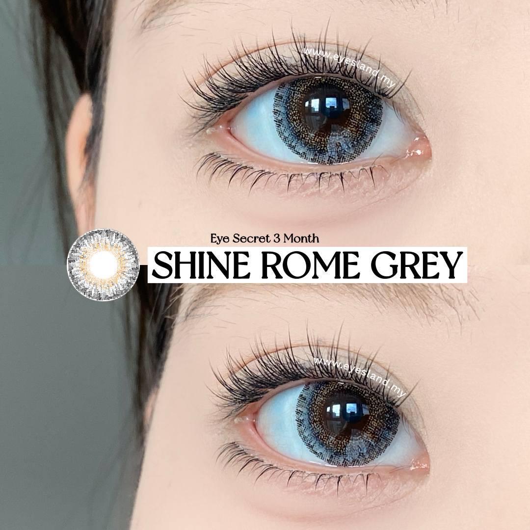 Shine Rome Grey-Eye Secret 38% 3 Month Color Lens 2pcs