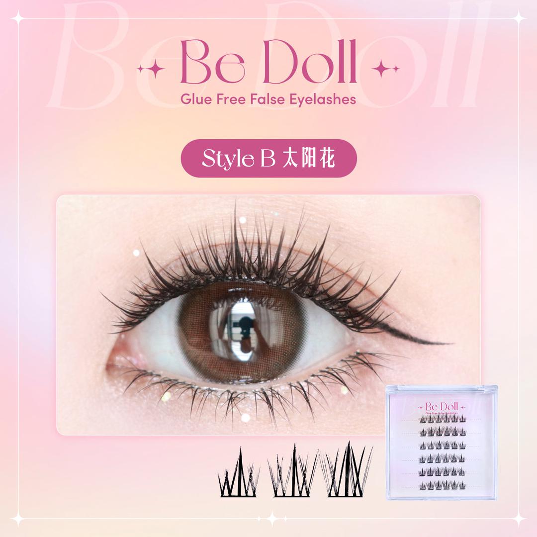 Be Doll Glue free False Eyelashes - Style B 太阳花