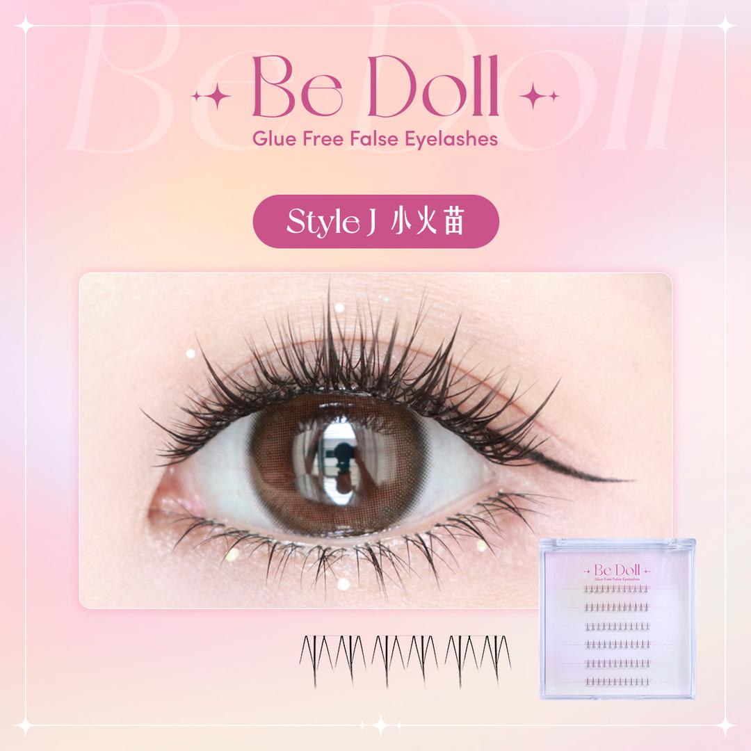 Be Doll Glue free False Eyelashes -Style J