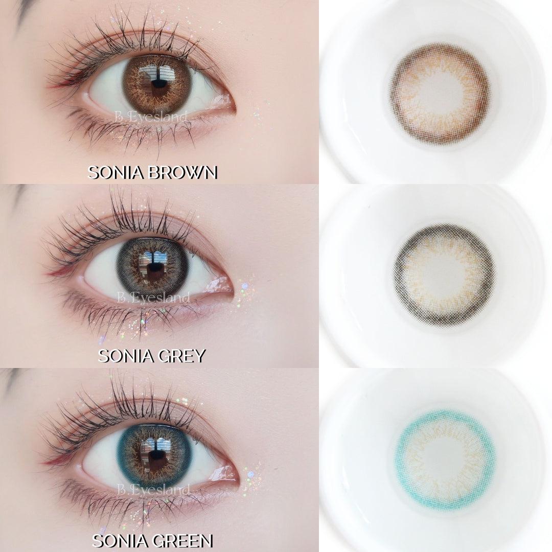 Sonia Brown 14.5mm Contact Lens Malaysia & Singapore - B.Eyesland 100% Safe  Certified By MDA