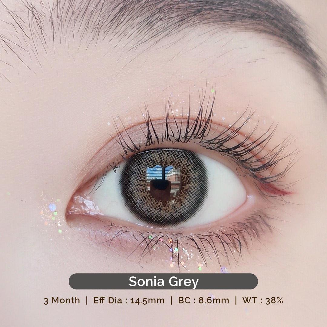 Sonia Grey 14.5mm Contact Lens Malaysia & Singapore - B.Eyesland 100% Safe  Certified By MDA